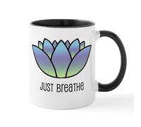 Taza Solo Respira Loto Tazas De Café Elegante Mug Cerámica Taza De Cerámica Para Regalo Hogar Oficina 330Ml