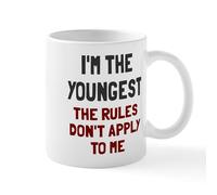 Taza Soy El Más Joven. Las Reglas No Se Aplican. Coffee Mug Elegante Taza De Cerámica Cerámica Tazas De Café Para Oficina Desayuno Hogar 330Ml