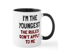 Taza Soy El Más Joven. Las Reglas No Se Aplican. Tazas De Café Premium Taza De Cerámica Exquisita Mug Para Cocina Hogar Desayuno 330Ml