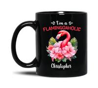Taza Soy Una Adicta A Los Flamencos Coffee Mug Personalizada Taza De Cerámica Cerámica Tazas De Café Para Oficina Cocina Regalo 330Ml