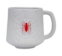 Taza 3D Telaraña Y Logo Spider-Man Cerámica 500 mls