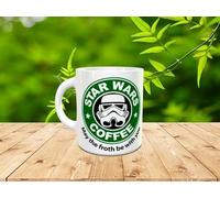 Taza "Star War Coffee - May the froth be with you". Ideal para todo amante del café y la ciencia ficción.