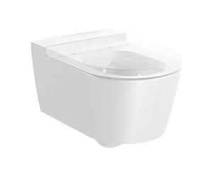 Taza suspendida de 37 cm fabricada en porcelana de color blanco Inspira Round Roca