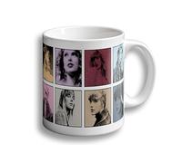 Taza TAYLOR - Mug cerámica 350ml - Regalo Original para amantes de la Música - mug café, té, desayuno - Apta para microondas y lavavajillas - Incluye caja (Taylor fotos 01)