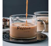 Taza Taza De Café Regalo Taza De Cristal Con Letras Creativas De 500 Ml, Cinturón Grande Con Taza De Jugo Taza De Té De Oficina Taza De Postre Taza De Desayuno De Avena Taza De Bebida De Leche, 03