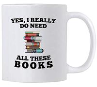 Taza Te Amantes De Los Libros: Sí, Realmente Necesito Todos Estos Libros, Lectores. Vintage Taza De Café Personalizada Mug Para Té Oficina Recuerdos
