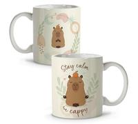 Taza te capibara. Tazas de cafe capybara. Tazas desayuno. Regalos originales para mujer. Detalles compañeros de trabajo. Amigo invisible. Regalos amigas originales. Regalo mujer. Yoga. Mindfulness