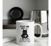 Taza Te Cat Black Me Vuelve A Enojar Y Jugamos Un Juego Resistente Taza Desayuno Personalizada Tazas De Desayuno Para Té Decorar Espresso
