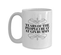 Taza Te Lágrimas De La Gente A La Que Vencí En Gin Rummy Minimalista Taza Desayuno Colorido Mug Coffee Para Oficina Recuerdos Familiare