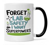 Taza Te Oubliez La Sécurité En Laboratoire, Je Veux Des Superpouvoirs ! Humour Scientifique Resistente Taza Desayuno Personalizada Tazas De Desayuno Para Leche Espresso Amiga
