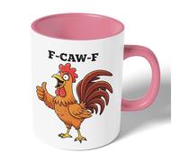 Taza Te Poulet F-Caw-F Daring Impression Recto-Verso - Roses Diseño Taza Cerámica Divertido Tazas De Desayuno Para Espresso Familiare Oficina