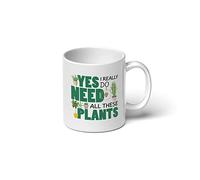 Taza Te Sí, Realmente Necesito Todas Estas Plantas Elegancia Taza De Cerámica Vintage Taza De Porcelana Para Té Amiga Espresso