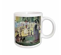 Taza Te Una Tarde De Domingo En La Isla De La Grande Jatte De Georges-Pierre Resistente Taza De Café De Cerámica Vintage Tazas De Desayuno Para Decorar Recuerdos Familiare