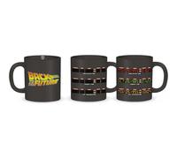 Taza Térmica Cuadro Fechas DeLorean Regreso Al Futuro Back To The Future Cerámica 400 mls