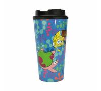 SpongeBob Squarepants Taza térmica de Bob Esponja, 450 ml, taza para beber con Bob Esponja y Patricio, idea de regalo para los fans de Fondo de Bikini, artículo oficial