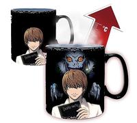Abysse Corp. Taza Death Note – Cambio de color 460 ml – Kira & L – Caja de cartón