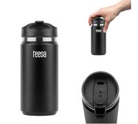 Taza térmica de viaje TEESA (350 ml), color negro