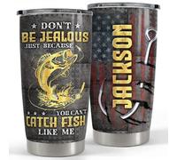 Taza Termica De Viaje Vaso Termico Isotérmica Tazas De Viaje Isotérmica Para Colegas Mamá Auto 590 Ml Vaso De Pesca Personalizado Con Nombre Personalizado. No Puedes Pescar Peces Como Yo.