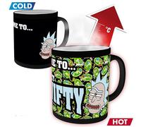 Taza Rick Y Morty Heatchange 320ml Get Schwifty Caja Taza Cambia Color