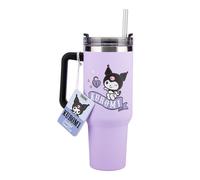 Taza Térmica Kuromi 900ml con Pajita y Diseño Exclusivo Sanrio