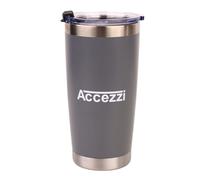 Taza termo Accezzi de acero inoxidable, 590 ml, gris 600ml