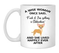 Taza Una Mujer Sabia Dijo Una Vez: "Mamá Chihuahua" Tazas De Café Personalizada Coffee Mug Funny Para Regalo Cocina Oficina 330Ml