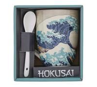 Taza y cuchara Katsushika Hokusai (La Gran Ola de Kanagawa)