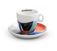 Taza y platillo para capuchino Hausbrandt Coffee Art de 160 ml