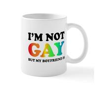 Taza Yo No Soy Gay, Pero Mi Novio Sí. Coffee Mug Elegante Taza De Cerámica Cerámica Tazas Para Hogar Cocina Regalo 330Ml