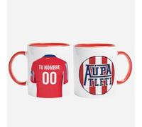 TAZALAND | Taza Personalizada Fútbol | Tazas de Desayuno equipo de Fútbol | Regalo Original para Aficionados del Futbol | Real Madrid Niño Regalos | Regalos Originales (ATLETICO)