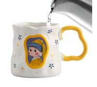 Tazas, 380 ml, resistente al calor, vajilla estética - Tazas artísticas y estéticas - Para té, leche, agua, bebida, casa, oficina, escuela, dormitorio mujeres y hombres