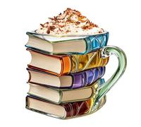 Tazas 3D de Libro | Vaso De Té Novedoso Para Bebidas Calientes Y Frías | Taza para Amantes de la Lectura - Regalo Para Lectoras Lectores Escritores Y Bibliotecarias Para Vino Leche E Infusión
