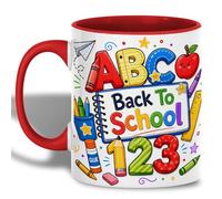 Tazas abcdef-z Primer día de regreso a clases Taza de Cerámica Amigos 330ML | Taza café Graciosa Taza Cerámica para Novias Vuelta al Cole Navidad