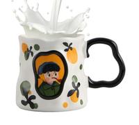 Tazas Bonitas Para Mujer,Cerámica Resistente al Calor Decoración Estética para Escritorio,Tazas Estéticas Vasos Artísticos Para Beber - Para Té Agua Hogar Oficina Escuela Hombres Cumpleaños Fiestas