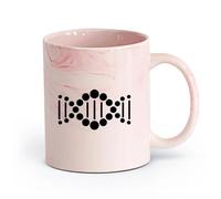 Tazas café blanca Centro Medicina Molecular Helix Dna （11oz/320ml） Regalo divertido para amantes del café, mejores amigos del trabajo, compañeros trabajo y amigos Rosa mármol