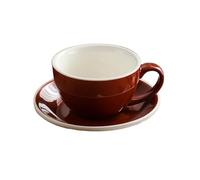 Tazas Cafe Juego de Tazas y platillos de café de cerámica de 300ml, Tazas de café con Leche, Taza de Leche for el Desayuno, Taza de té de la Tarde, Tazas de Agua de Porcelana Juego De Cafe (Size : 30