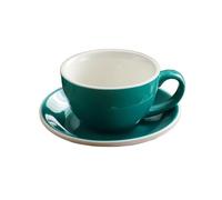 Tazas Cafe Juego de Tazas y platillos de café de cerámica de 300ml, Tazas de café con Leche, Taza de Leche for el Desayuno, Taza de té de la Tarde, Tazas de Agua de Porcelana Juego De Cafe (Size : 30