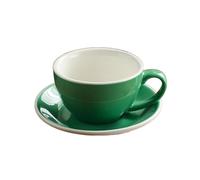 Tazas Cafe Juego de Tazas y platillos de café de cerámica de 300ml, Tazas de café con Leche, Taza de Leche for el Desayuno, Taza de té de la Tarde, Tazas de Agua de Porcelana Juego De Cafe (Size : 30