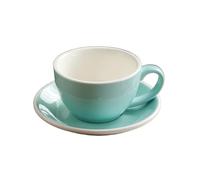 Tazas Cafe Juego de Tazas y platillos de café de cerámica de 300ml, Tazas de café con Leche, Taza de Leche for el Desayuno, Taza de té de la Tarde, Tazas de Agua de Porcelana Juego De Cafe (Size : 30
