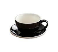 Tazas Cafe Juego de Tazas y platillos de café de cerámica de 300ml, Tazas de café con Leche, Taza de Leche for el Desayuno, Taza de té de la Tarde, Tazas de Agua de Porcelana Juego De Cafe (Size : 30