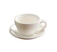 Tazas Cafe Juego de Tazas y platillos de café de cerámica de 300ml, Tazas de café con Leche, Taza de Leche for el Desayuno, Taza de té de la Tarde, Tazas de Agua de Porcelana Juego De Cafe (Size : 30