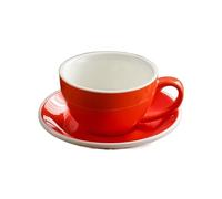 Tazas Cafe Juego de Tazas y platillos de café de cerámica de 300ml, Tazas de café con Leche, Taza de Leche for el Desayuno, Taza de té de la Tarde, Tazas de Agua de Porcelana Juego De Cafe (Size : 30