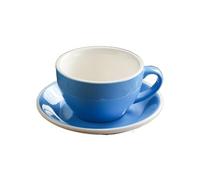 Tazas Cafe Juego de Tazas y platillos de café de cerámica de 300ml, Tazas de café con Leche, Taza de Leche for el Desayuno, Taza de té de la Tarde, Tazas de Agua de Porcelana Juego De Cafe (Size : 30