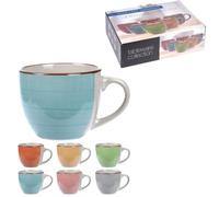 TAZAS CAFE + PLATO LOZA 9CL ESTUCHE 6