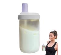 Tazas con y paja - 500 ml de taza de té de leche transparente para bebidas frías y calientes | Romsamter: taza de té portátil resistente, taza reutilizable con pajita para agua,