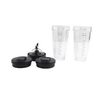 Tazas De 24Oz Con Tapas for Llevar, Cuchilla Extractora De 7 Aletas, Compatible Con Nutri Ninja, Auto IQ BN801 SS101 BL480-30 BL641 BL642-30 Licuadora