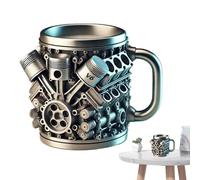 Tazas De Acero Inoxidable, Termo De Café Para Viaje 300ml Con Cierre Hermético, Diseño De Ancha Y Doble Pared Al Vacío Para Excursiones, Camping, Picnic Y Uso En Automóvil
