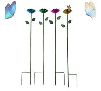 Tazas de agua de abejas, baños de abejas para jardín | Bee Waterers for Garden - Con diseño floral, metal y agua de aves para polinizadores sedientos jardín de aves