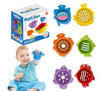 Tazas de apilamiento para, juguetes de taza apilables - Entrenamiento sensorial Desarrollo temprano El agua juega tazas anidadas | Juguete de construcción de baño colorido, juego de entrenamiento de