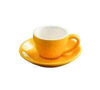 Tazas de cafe 1 juego de tazas de café de cerámica de colores de 75 ml, tazas de espresso, tazas de té de porcelana for la tarde, tazas de leche for el desayuno, lindas tazas de cerámica, vajilla(Yell